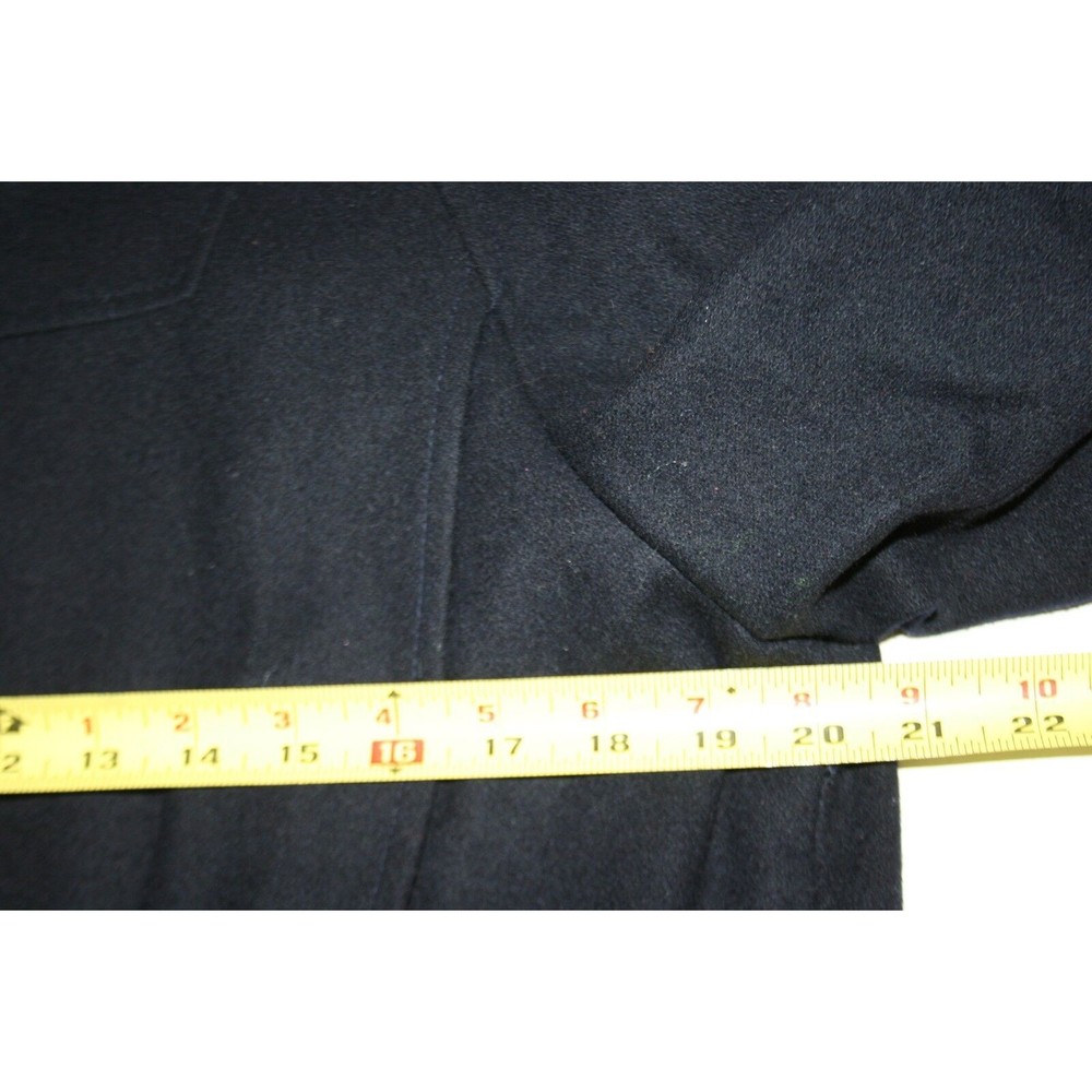 Vintage J. Gallery Women's High End Navy Blue Pea Coat Jacket Size 5/6 RARE - Picture 11 of 12